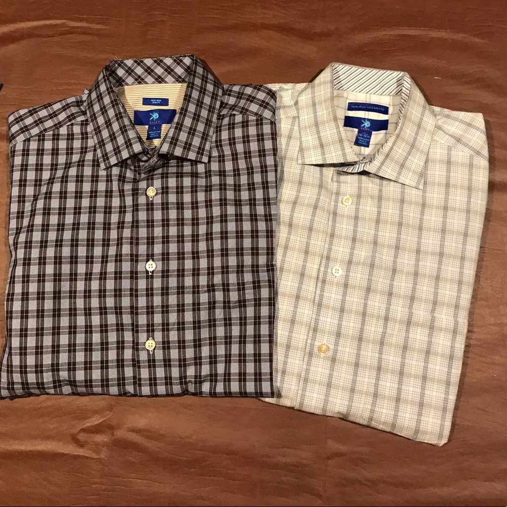 Egara men’s dress shirt size L 16- 16 1/2  👔